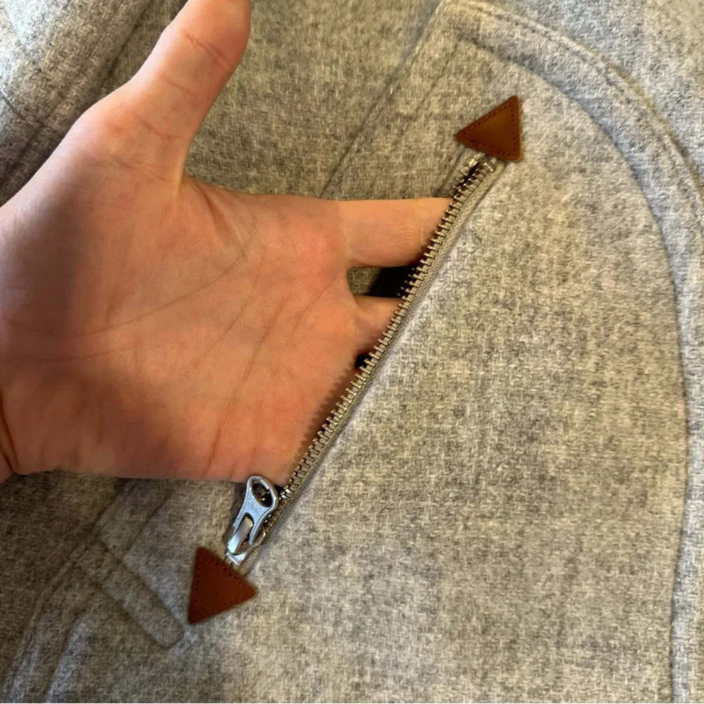 J. Crew Wool Blend Coat 6T Gray - Picture 7 of 9